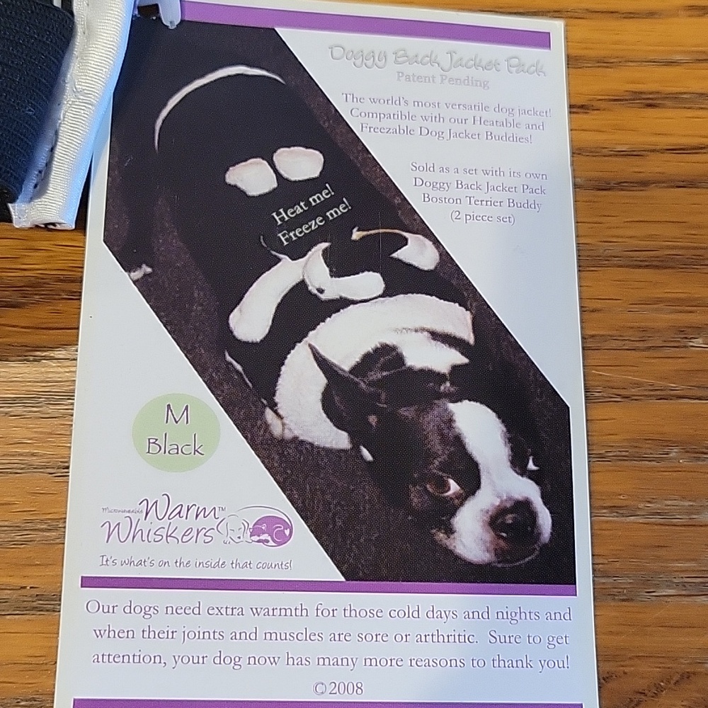 Therapeutic Microwaveable Black Medium Dog Coat - Picture 4 of 8